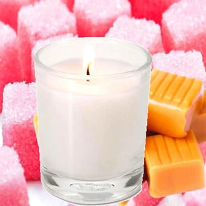 Pink Sugar Vanilla Caramel Eco Soy Votive Candles Clean Burn Vegan Pet Safe - Picture 1 of 26