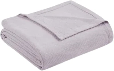 Madison Park Liquid Cotton Blanket Breathable, Softer Ring Spun King, Lilac  - Imagem 1 de 4