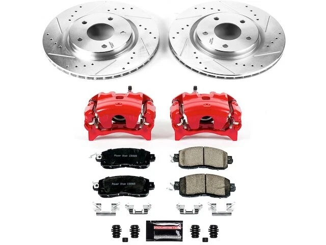 Kit de pastillas de freno delanteras y rotor para Nissan LEAF GJ17Z5 14-17 Foto 1 de 1