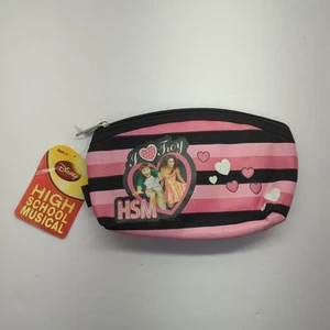 Estuche para lápices musicales vintage Y2K High School rosa/negro nuevo con etiquetas - Imagen 1 de 6