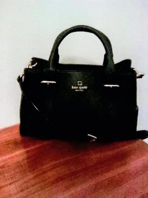 Kate Spade New York 100% Genuine Black Leather Satchel Gold Hardware - Image 1 of 4