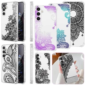 Handyhülle Blumen Bedruckt für Samsung Galaxy A17 A26 A36 S25 Edge Flexibel Cover - Bild 1 von 53