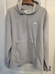 NEW Nike Club Men's Winterized Pullover Hoodie (Style: FZ0660-077) XXL - Picture 1 of 10