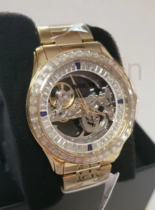 Invicta Objet D Art Automatik Herrenuhr mit Skelett Zifferblatt - 43mm, Gold (69114) - Bild 1 von 9