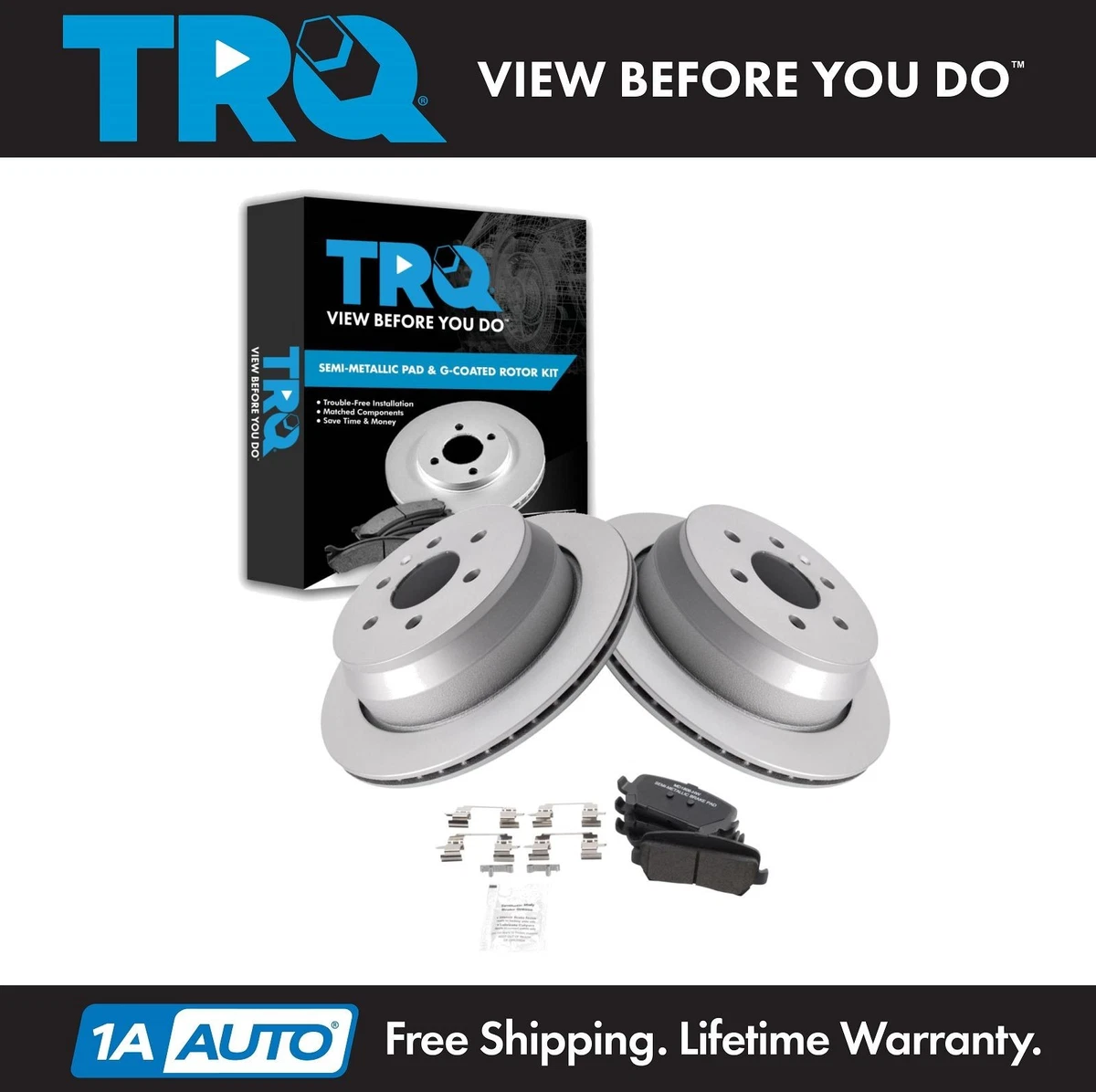 Hart Brakes Bremsen-Set Vorne – Keramik-Bremsbeläge & Gebohrte Rotoren Für Chevrolet Colorado / GMC Canyon (2015–2020)