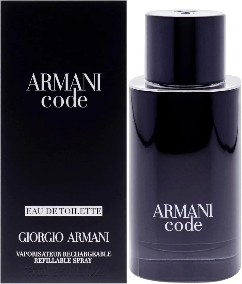 Perfume Giorgio Armani Armani Code Pour Homme Eau de Toilette SP 75ml spray recarregável - Imagem 1 de 1