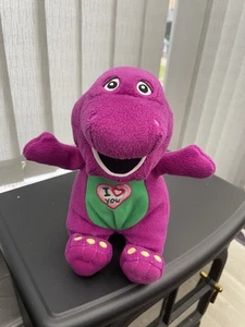 Barney der Dinosaurier Ich liebe dich singend weiches Plüschtier 9 Zoll 2007 funktioniert - Bild 1 von 4