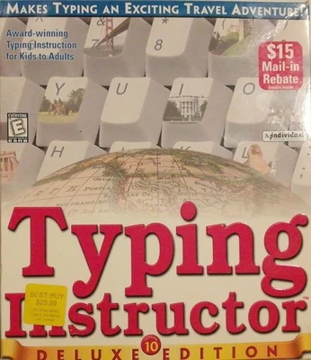 Typing Instructor Deluxe 10 Edition -   CD & JEWEL CASE IN New shape, Open box - Image 1 of 4