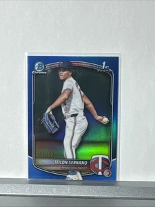 Teilon Serrano 2025 Bowman Chrome Blue Refractor #bcp-188 Minnesota Twins /150 - Picture 1 of 11