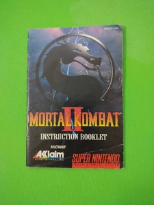 Mortal Kombat II SNES Folleto de instrucciones Manual Acclaim 1993 Super Nintendo - Imagen 1 de 3