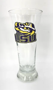 LSU Tigers Beer Glass 16oz Applied Raised Logo NCAA Louisiana State 8" Tall - Picture 1 of 6