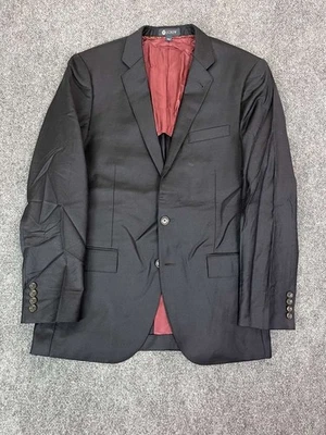 J Crew Ludlow Solid Soft Constructed Blazer Jacket Coat Men 40R Black Wool - Image 1 of 4