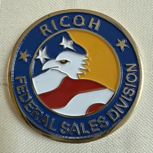 RICOH Federal Sales Division Salutes You Challenge Coin - Picture 1 of 7