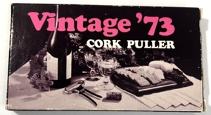 Vintage ‘73-Cork Puller Hacienda Wine Cellar #A801 With Box AN/CO Merch - Picture 1 of 8