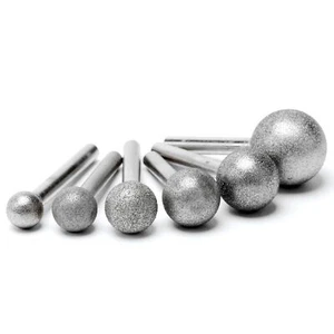 12-25mm Ball Head Diamond Grinding Bit 150 Grit Carving Burr Drill Rotary Tools - Picture 1 of 68
