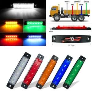 6-LED Auto Seite Marker Blinker Licht Anhänger LKW Lampe Wasserdicht 12V24V - Picture 1 of 21