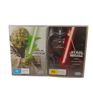 Star Wars 1 2 3 4 5 6 DVD Action Sci-Fi Fantasy Adventure Jedi Space Skywalker - Picture 1 of 22