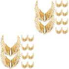  2 Count Wing Shape Decor Hair Decorations Bride Hollow Out Accessories Hairpin