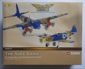 Corgi Aviation DH Mosquito & P-51D Mustang Isreali A.Force Suez Campaign AA99151 - Picture 1 of 2