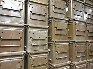 British Army Storage Ammo Box Tin Heavy Duty Military Toolbox A480 Metal  - Picture 1 of 7