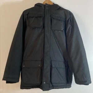 Heavy-Duty Insulated Black Jacket with Pockets - Picture 1 of 13