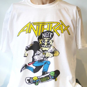 Anthrax Metal Rock Short Sleeve White Unisex T-shirt S-5XL - Picture 1 of 1
