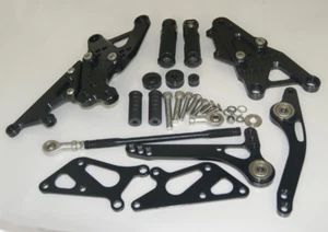 Rearset Rear Set Foot Rest Peg Black Fit 2006-2007 KAWASAKI NINJA ZX10 ZX 10R - Picture 1 of 1