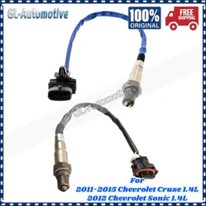 Juego de 2 piezas de sensores de oxígeno O2 para Chevrolet Cruze 2011-2015 1,4 L aguas arriba y abajo - Imagen 1 de 4