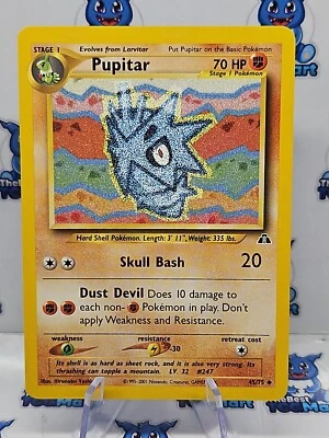 Pupitar 45/75 Pokemon Neo Discovery LP  - Image 1 of 3
