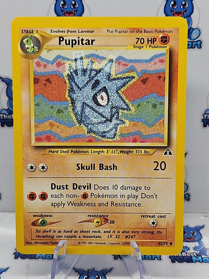 Pupitar 45/75 Pokemon Neo Discovery LP  - Image 1 of 3
