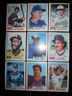 1982 Topps Traded Cards (1T-132T) Pick Choose Finish Your Set - Nm/Mt
