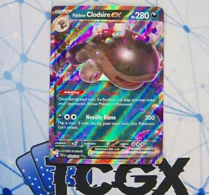 Pokemon - Paldean Clodsire ex - 059/091 - Paldean Fates - Holo - Double Rare NM - Foto 1 di 1