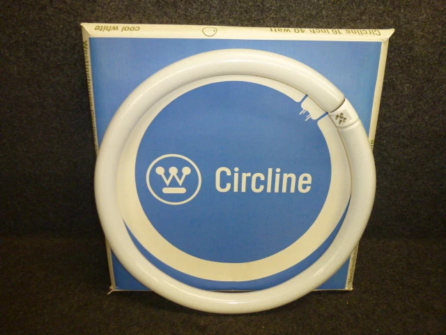 (2) WESTINGHOUSE 16" CIRCLINE FLUORESCENT LAMP BULB, 40W, COOL WHITE, T10 - Image 1 of 4