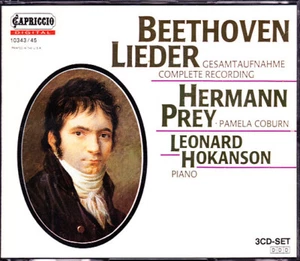 BEETHOVEN LIEDER 3 CD SET Hermann Prey, Leonard Hokanson - Capricorn 10343/45 - Picture 1 of 1