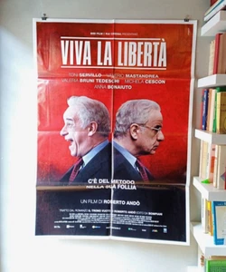 VIVA LA LIBERTA' TONI SERVILLO MASTANDREA ANDO' / MANIFESTO POSTER 140X100 CM - Foto 1 di 1