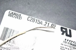 Cable de conexión 10 metros CAROL 24AWG 300V C2015A.21.02 7/32 UL-1007 UL-1569 blanco - Imagen 1 de 3