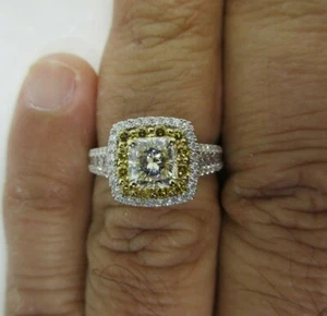 2.20 Carat 18K Gold Engagement Ring Center=1.20 F-VS2 Enhanced  Value=$17,500 - Picture 1 of 10