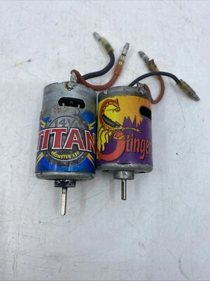 Titan Monster 550 21 Turn 14.4V & TRAXXAS Stinger 20 Turn Fan Cooled Motor - Image 1 of 4