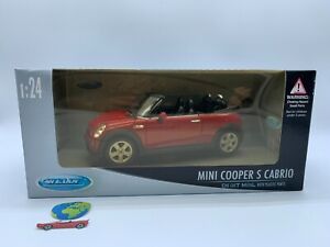 Welly Mini Cooper S Cabrio, modello scala 1:24, vintage (2118)