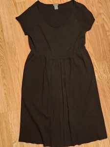 Ann Taylor Black XL Short Sleeve Casual Sweater Dress - Picture 1 of 5