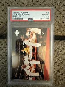 Upper Deck 1997 Michael Jordan Rare Air #11 PSA 8 Chicago Bulls HOF - Foto 1 di 2