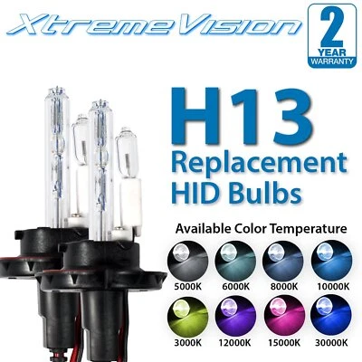XtremeVision H13 / 9008 HID Xenon Bulbs - 4300K 5000K 6000K 8000K 10000K - Image 1 of 4