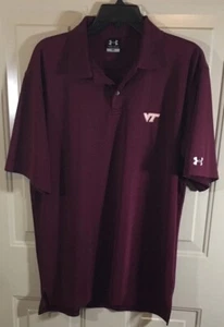 Polo Under Armour Virginia Tech | Mediano para hombre | Hokies Granate | - Imagen 1 de 5
