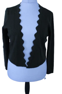 Sheego Damen Bolero Strickjacke Cardigan Khaki Jacke Langarm 40 -Übergröße Offen - Bild 1 von 8