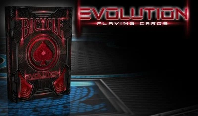 INVISIBLE EVOLUTION BICYCLE RED TRICK DECK PLAYING CARDS USPCC POKER SIZE MAGIC - image 1 of 3