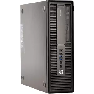 HP Desktop Computer Intel i5 SFF 16GB RAM 512GB SSD Windows 10 Pro PC Wi-Fi - Picture 1 of 5