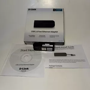 D-Link USB 2.0A to Network Adapter Model DUB-E100-C1 (BLACK) - Picture 1 of 10
