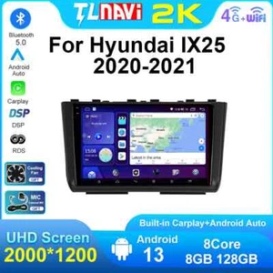 2K Screen Car Radio For Hyundai Creta iX25 20-21 Android Auto Carplay Head Unit - Picture 1 of 32
