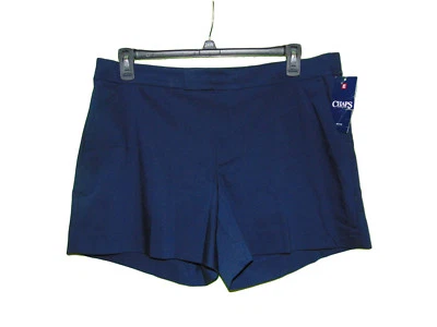 Chaps Sailor Bay Navy Blue Casual Shorts 16P Women New - Image 1 of 4