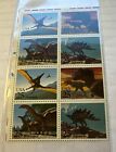 1989 Scott 2422-2425 Dinosaurs ~ Us 25¢ Stamps ~ Sheet Of 8